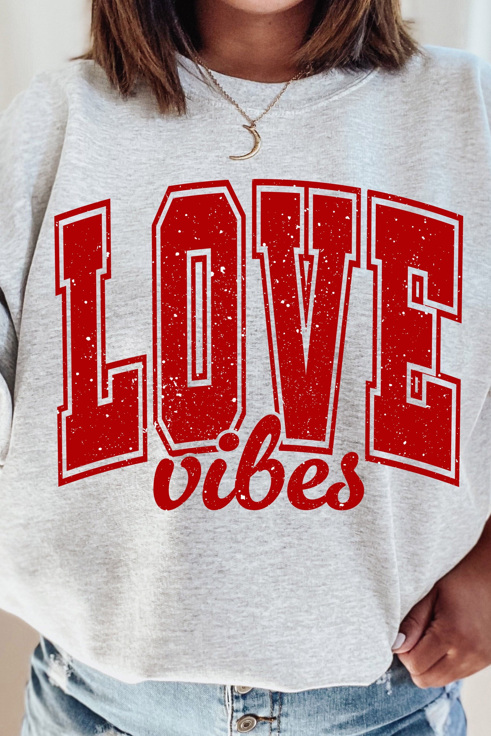 Love Vibes Fleece Lined Sweatshirt