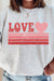 Retro Love Heart Fleece Lined Sweatshirt