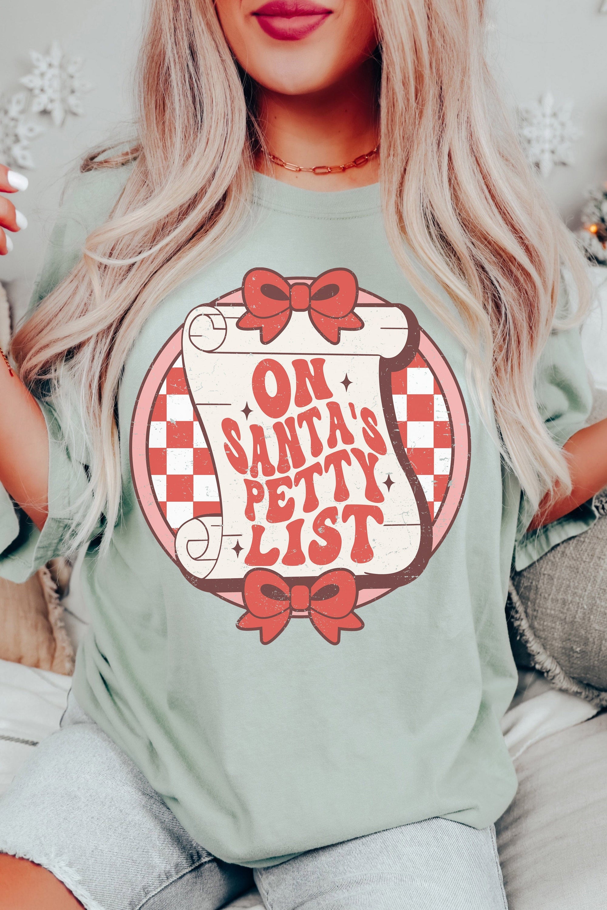 On Santa's Petty List Christmas T-Shirt