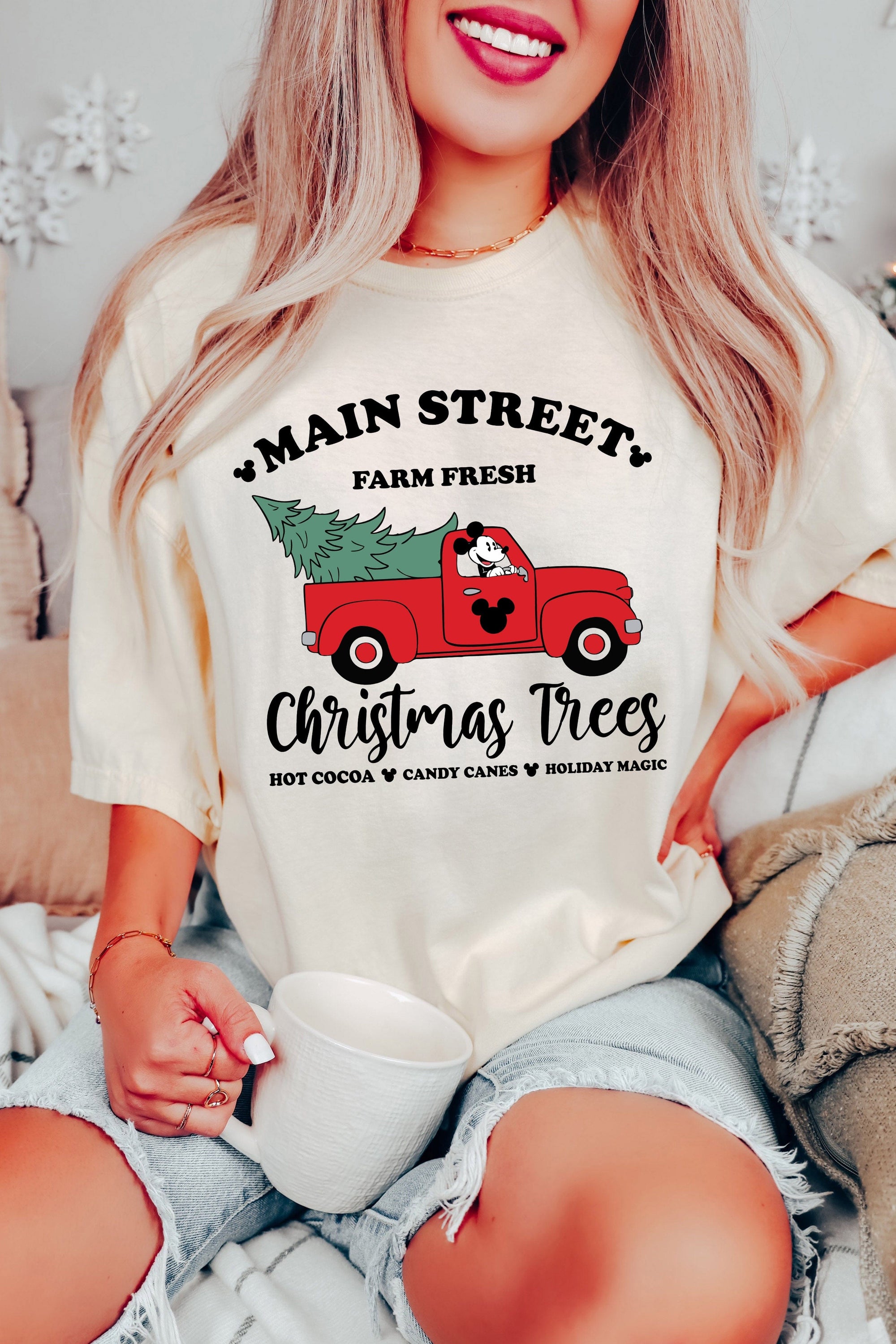 Main Street Farm Fresh Christmas Trees T-Shirt