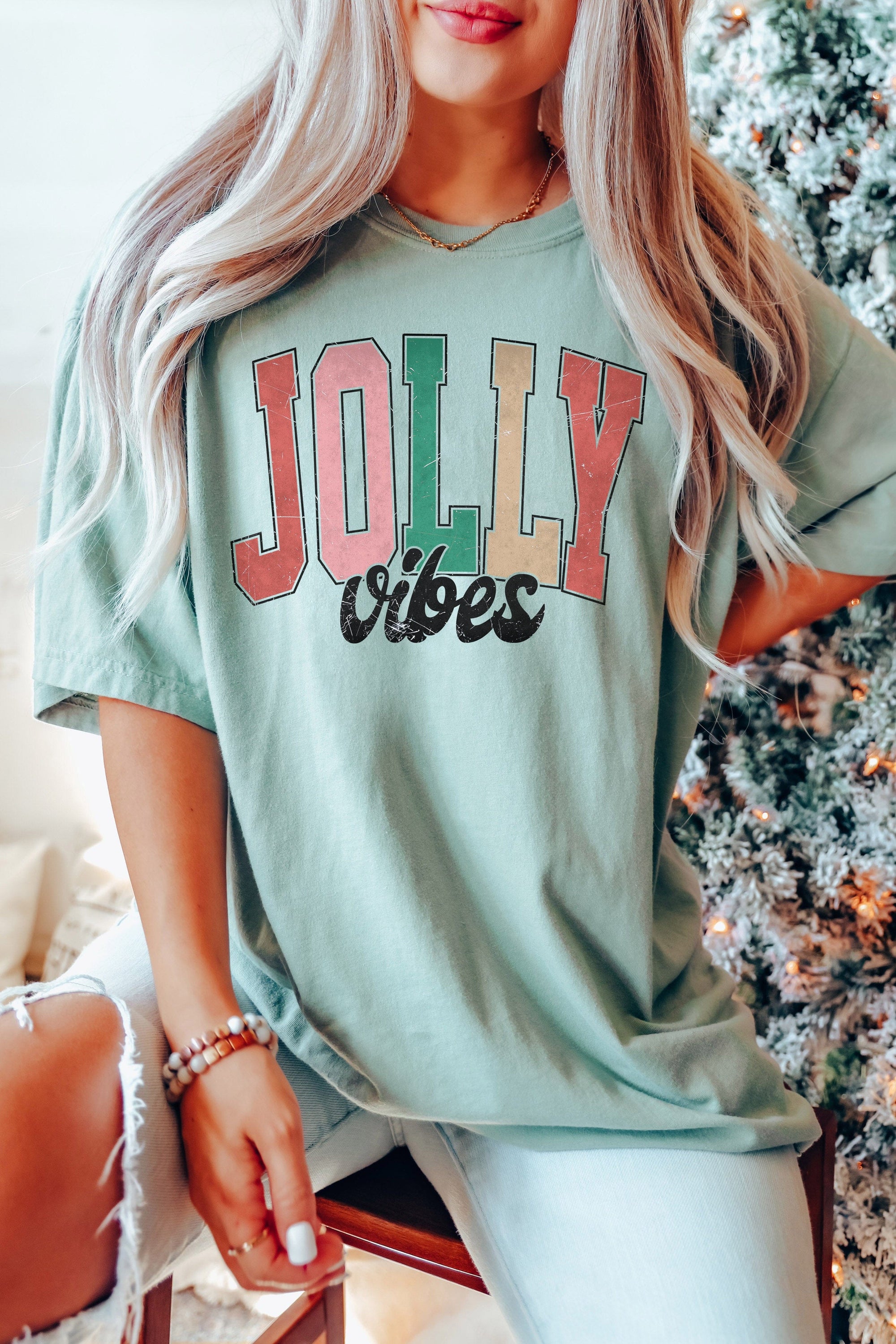 Jolly Vibes Christmas T-Shirt