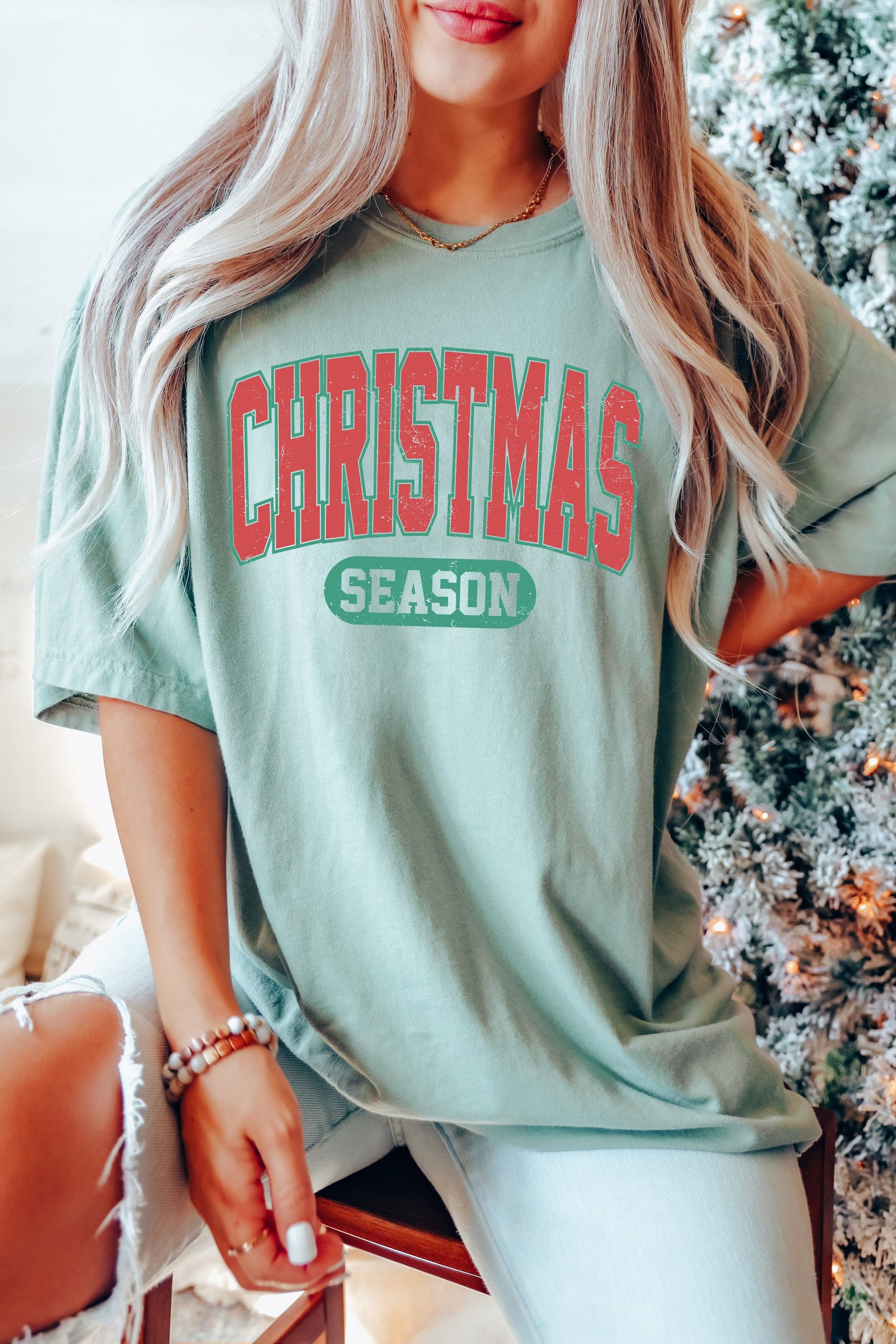 Christmas Season Varsity Christmas T-Shirt