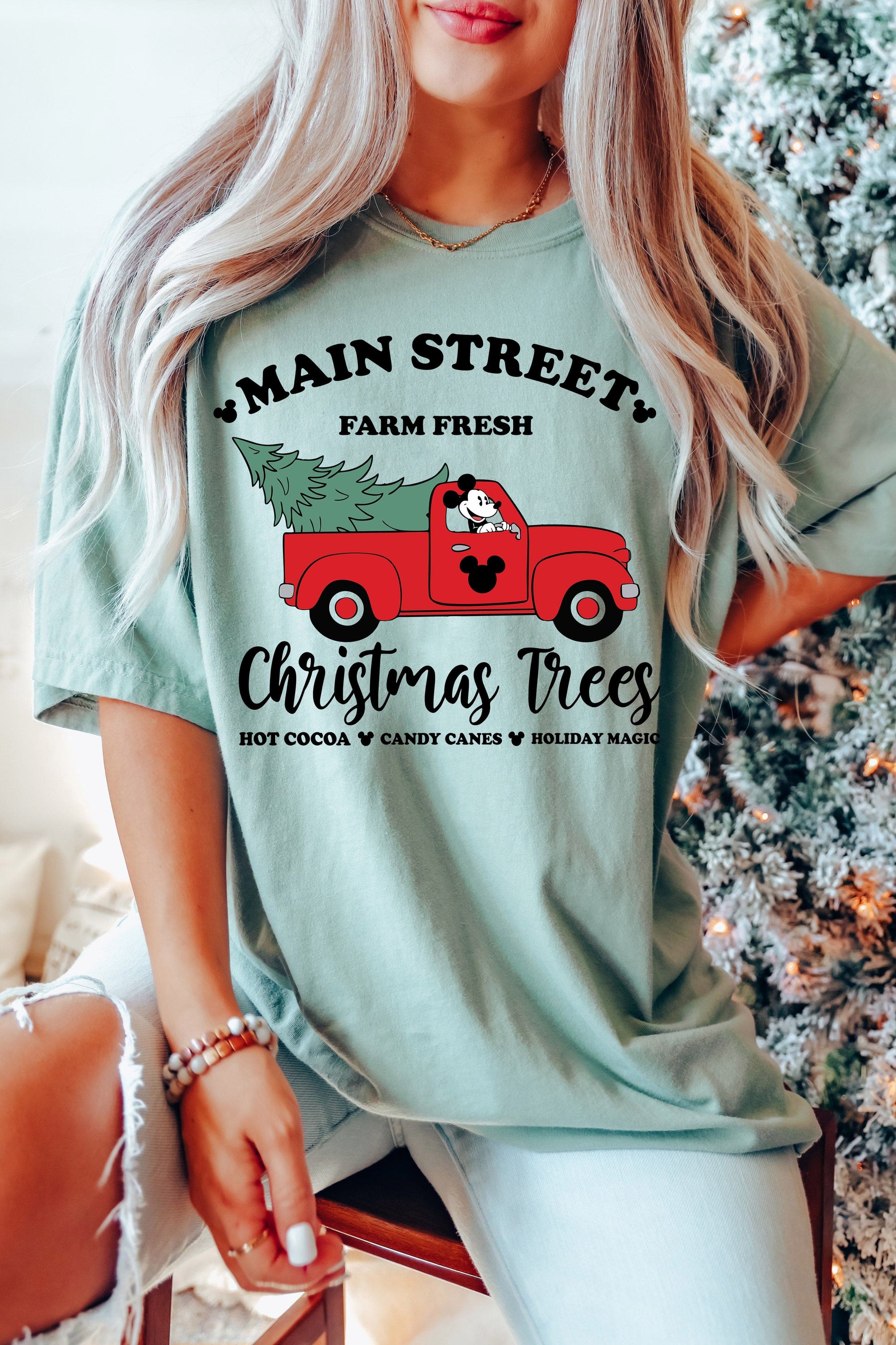 Main Street Farm Fresh Christmas Trees T-Shirt