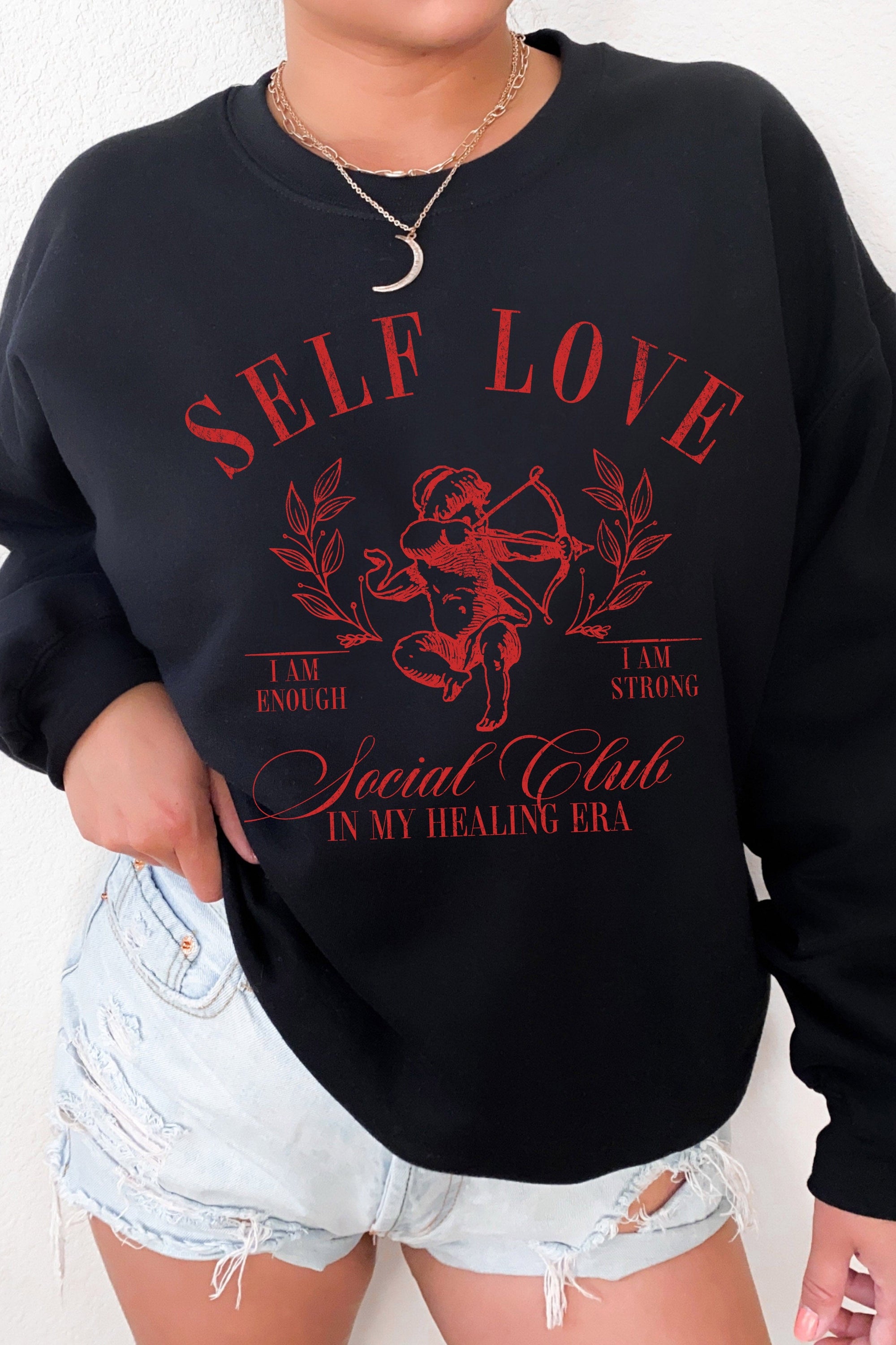 Self Love Social Club Fleece Lined Sweatshirt