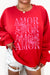 Amor Fleece Lined Sweatshirt