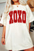 XOXO Distressed Print T-Shirt