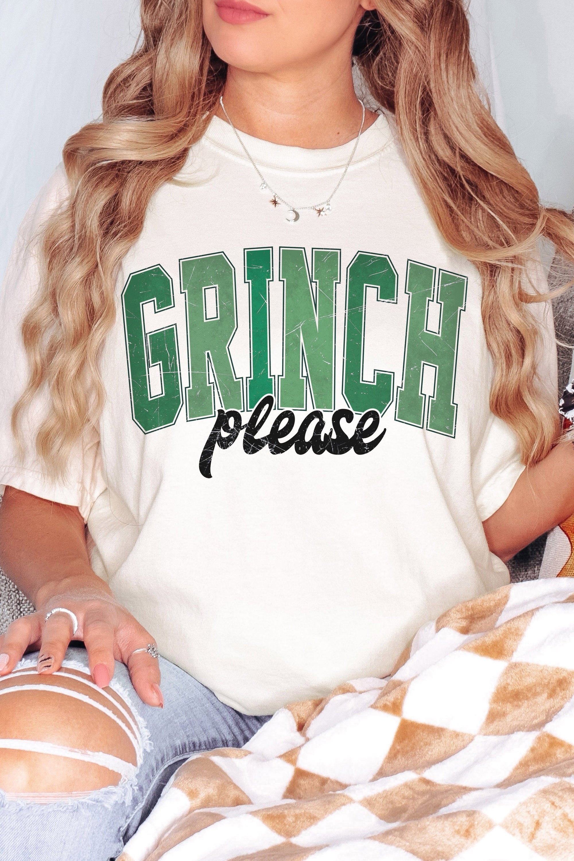 Grinch Please Christmas T-Shirt