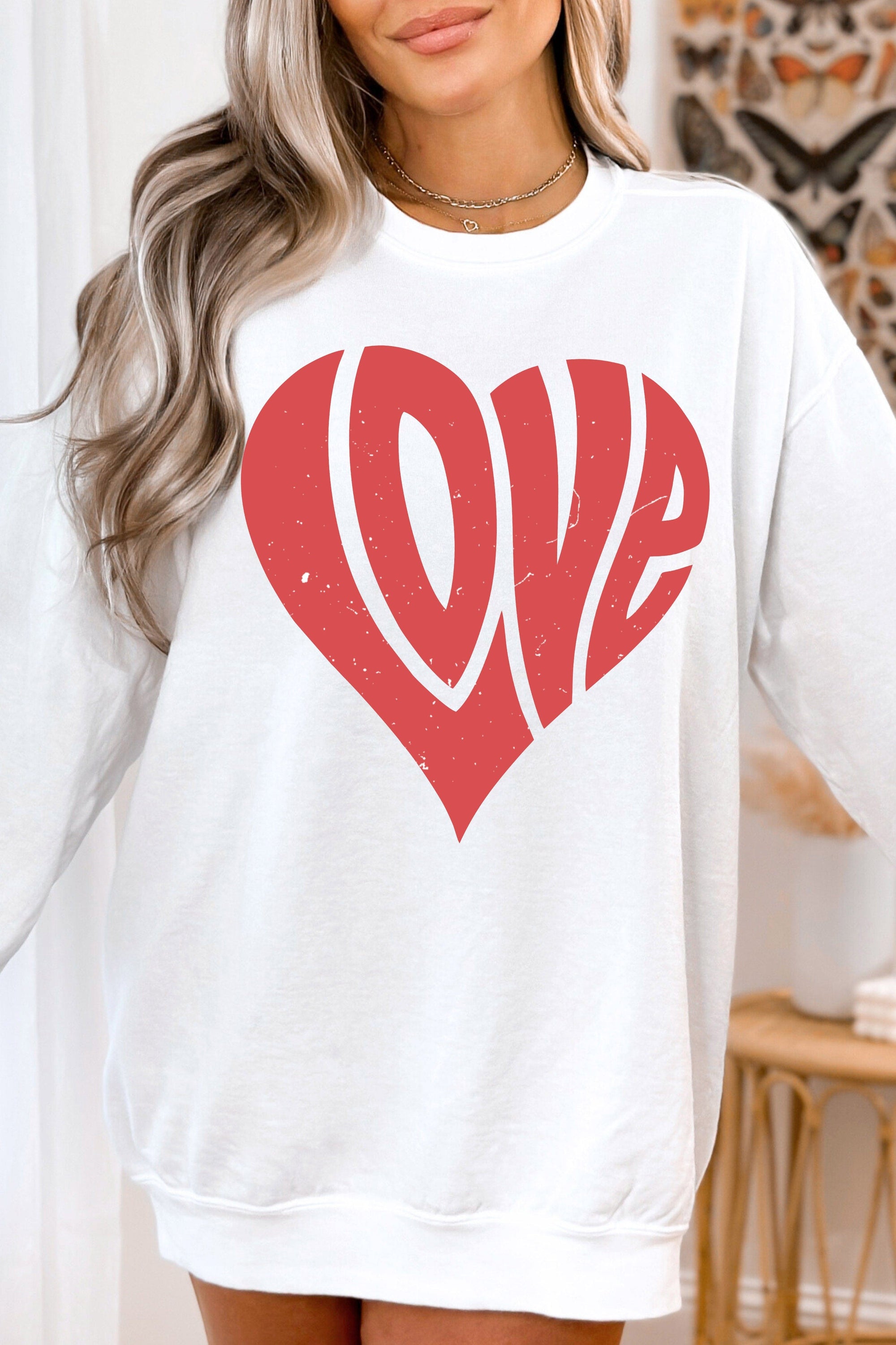 Groovy Love Heart Sweatshirt