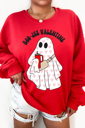 Boo-Jee Valentine Fleece Lined Sweatshirt